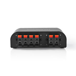 NEDIS ASWI2602BK Speaker Control Box 2-Way Terminal Clamp Black | ΕΙΚΟΝΑ / ΗΧΟΣ | elabstore.gr