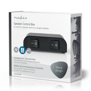NEDIS ASWI2602BK Speaker Control Box 2-Way Terminal Clamp Black | ΕΙΚΟΝΑ / ΗΧΟΣ | elabstore.gr