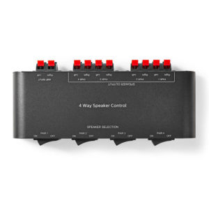 NEDIS ASWI2604BK Speaker Control Box 4-Way Terminal Clamp Black | ΕΙΚΟΝΑ / ΗΧΟΣ | elabstore.gr