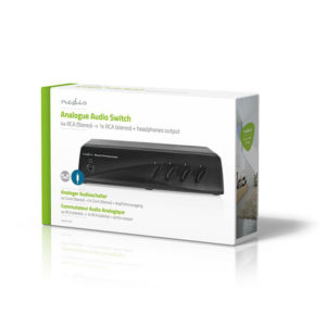 NEDIS ASWI2414BK Analogue Audio Switch 4x (2x RCA Stereo Female)-1x RCA Stereo F | ΕΙΚΟΝΑ / ΗΧΟΣ | elabstore.gr