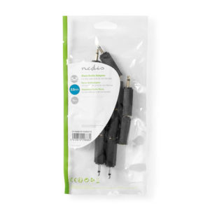 NEDIS CAGP22934BK Mono Audio Adapter 3.5 mm Male - 6.35 mm Female 10 pieces Blac | ΚΑΛΩΔΙΑ / ADAPTORS | elabstore.gr