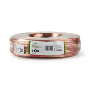 NEDIS CAGW1500TR1000 Speaker Cable 2x 1.50 mm2 100 m Wrap Transparent | ΚΑΛΩΔΙΑ / ADAPTORS | elabstore.gr