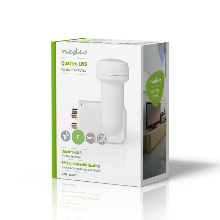 NEDIS SLNB10QTWT Universal LNB Quattro Noise Figure 0.2 - 0.85 dB | eLabstore.gr NEDIS SLNB10QTWT Universal LNB Quattro Noise Figure 0.2 - 0.85 dB | ΕΙΚΟΝΑ / ΗΧΟΣ | elabstore.gr