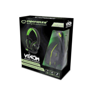 Venom Ακουστικό με μικρόφωνο gaming πράσινο EGH380 | Gaming | elabstore.gr