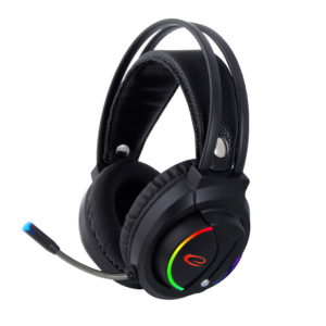Nightshade Ακουστικό με μικρόφωνο gaming Μαύρο με φωτισμό RGB EGH470 | Gaming | elabstore.gr