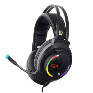 Nightshade Ακουστικό με μικρόφωνο gaming Μαύρο με φωτισμό RGB EGH470 | Gaming | elabstore.gr