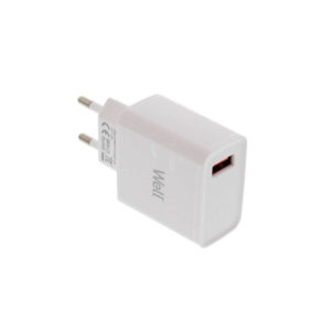 Universal USB Fas Travel Wall Charger QC 3.0 18W 3000mA Λευκό Well PSUP-USB-WQ11801WE-WL | Περιφερειακά | elabstore.gr