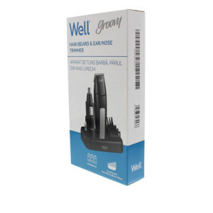 Κουρευτική Μηχανή Μαλλιών 3-12mm Hair/Brard & Ear/NoseTrimmer Groovy Well TRIMM-BRD-GROOVY-WL | Οικιακά είδη | elabstore.gr