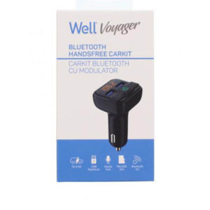 Well Car Mp3 Fm Transmitter με λειτουργία Hands-Free FMTRANS-BT-VOYAGER-WL | Περιφερειακά | elabstore.gr