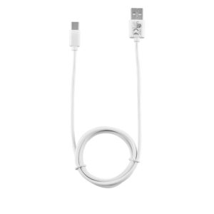 Καλώδιο Type C Long σε USB 2.4A Φόρτισης - Data 1m Λευκό LUC01 Lime | Περιφερειακά | elabstore.gr
