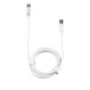 Καλώδιο Type C Long σε USB-C Type C Long 4.0A Φόρτισης - Data 1m Λευκό LCC01 Lime | Περιφερειακά | elabstore.gr