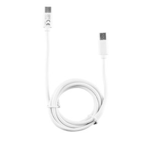 Καλώδιο Type C Long σε USB-C Type C Long 4.0A Φόρτισης - Data 1m Λευκό LCC01 Lime | Περιφερειακά | elabstore.gr