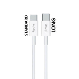 Καλώδιο Type C Long σε USB-C Type C Long 4.0A Φόρτισης - Data 1m Λευκό LCC01 Lime | Περιφερειακά | elabstore.gr