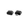 Μετατροπέας USB 2.0 OTG 2.4A FEMALE ΣΕ MICRO USB MALE BLACK NSP | Περιφερειακά | elabstore.gr