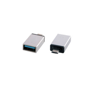 Μετατροπέας USB 3.0 OTG 2.4A FEMALE ΣΕ MICRO USB MALE SILVER NSP | Περιφερειακά | elabstore.gr