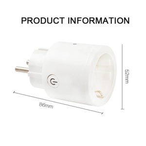 Smart Home Wi-Fi Socket Uni-Schuko 3680W 16A Free Android & IOS app Platinet PSHP16AW | Δικτυακά & Smart Home | elabstore.gr