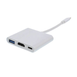 Adaptor USB-C 3.1 Male σε HDMI, USB3.0, USB-C Female Well ADAPT-USBC-HDMI/USB3.0/PD-WL | Αξεσουάρ | elabstore.gr