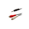 1.5m Stereo 3.5mm M Plug To 2RCA F Plug Nickel | Ήχου & Εικόνας | elabstore.gr