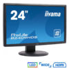 Used Monitor B2409HDS LED/iiyama/24"/1920x1080/Wide/Black/VGA & HDMI & DVI-D | Refurbished | elabstore.gr