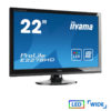 Used Monitor E2278HD LED/iiyama/22"/1920x1080/Wide/Black/VGA & DVI-D | Refurbished | elabstore.gr