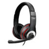Well Ακουστικό με μικρόφωνο USB 1.8m HEADSET-S02BK-WL | Περιφερειακά | elabstore.gr