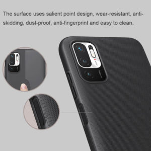 NILLKIN θήκη Super Frosted Shield για Xiaomi Redmi Note 10 5G, μαύρη | Αξεσουάρ κινητών | elabstore.gr