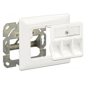 DELOCK Wall Outlet για Keystone 86194, 3 Port | Εργαλεία | elabstore.gr