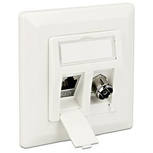 DELOCK Wall Outlet για Keystone 86202, 2 Port | Εργαλεία | elabstore.gr