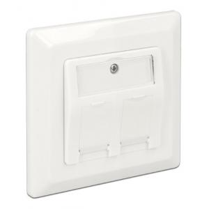 DELOCK Wall Outlet για Keystone 86202, 2 Port | Εργαλεία | elabstore.gr