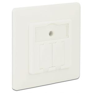 DELOCK Wall Outlet για Keystone 86219, 2 Port | Εργαλεία | elabstore.gr