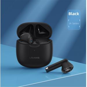 USAMS earphones IA04 με θήκη φόρτισης, True Wireless, μαύρα | Αξεσουάρ κινητών | elabstore.gr