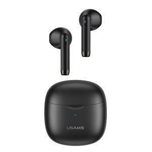 USAMS earphones IA04 με θήκη φόρτισης, True Wireless, μαύρα | Αξεσουάρ κινητών | elabstore.gr