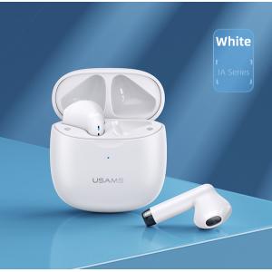 USAMS earphones IA04 με θήκη φόρτισης, True Wireless, λευκά | Αξεσουάρ κινητών | elabstore.gr
