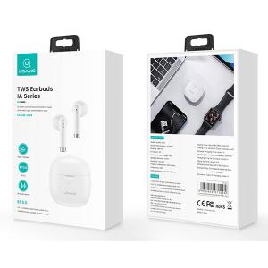 USAMS earphones IA04 με θήκη φόρτισης, True Wireless, λευκά | Αξεσουάρ κινητών | elabstore.gr