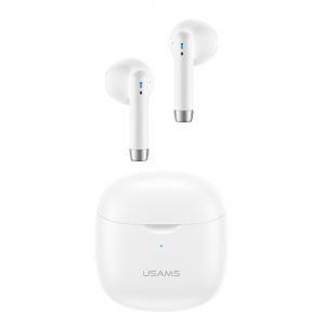 USAMS earphones IA04 με θήκη φόρτισης, True Wireless, λευκά | Αξεσουάρ κινητών | elabstore.gr