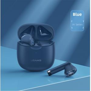 USAMS earphones IA04 με θήκη φόρτισης, True Wireless, μπλε | Αξεσουάρ κινητών | elabstore.gr