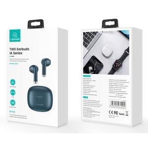 USAMS earphones IA04 με θήκη φόρτισης, True Wireless, μπλε | Αξεσουάρ κινητών | elabstore.gr