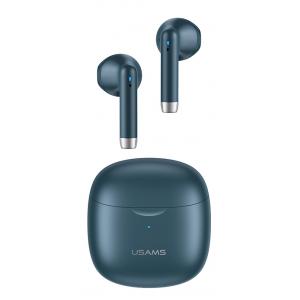 USAMS earphones IA04 με θήκη φόρτισης, True Wireless, μπλε | Αξεσουάρ κινητών | elabstore.gr