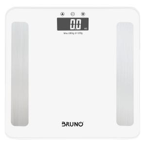 BRUNO ψηφιακή ζυγαριά με λιπομετρητή BRN-0057, έως 180kg, λευκή | Οικιακές & Προσωπικές Συσκευές | elabstore.gr