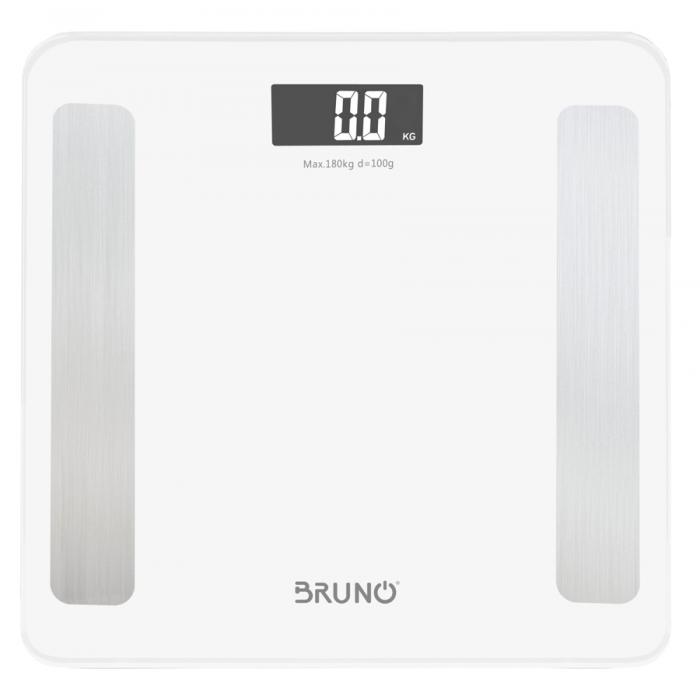 BRUNO Smart ψηφιακή ζυγαριά με λιπομετρητή BRN-0058, έως 180kg, λευκή | Οικιακές & Προσωπικές Συσκευές | elabstore.gr