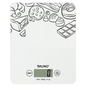 BRUNO ψηφιακή ζυγαριά κουζίνας BRN-0060, έως 5kg, λευκή | Οικιακές & Προσωπικές Συσκευές | elabstore.gr