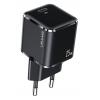 USAMS φορτιστής τοίχου T42, USB Τype-C, Super Si, PD QC 3.0, 25W, μαύρος | Αξεσουάρ κινητών | elabstore.gr