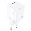 USAMS φορτιστής τοίχου T42, USB Τype-C, Super Si, PD QC 3.0, 25W, λευκός | Αξεσουάρ κινητών | elabstore.gr