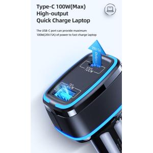 USAMS φορτιστής αυτοκινήτου US-CC142, USB & Type-C, 120W, μαύρος | Αξεσουάρ κινητών | elabstore.gr