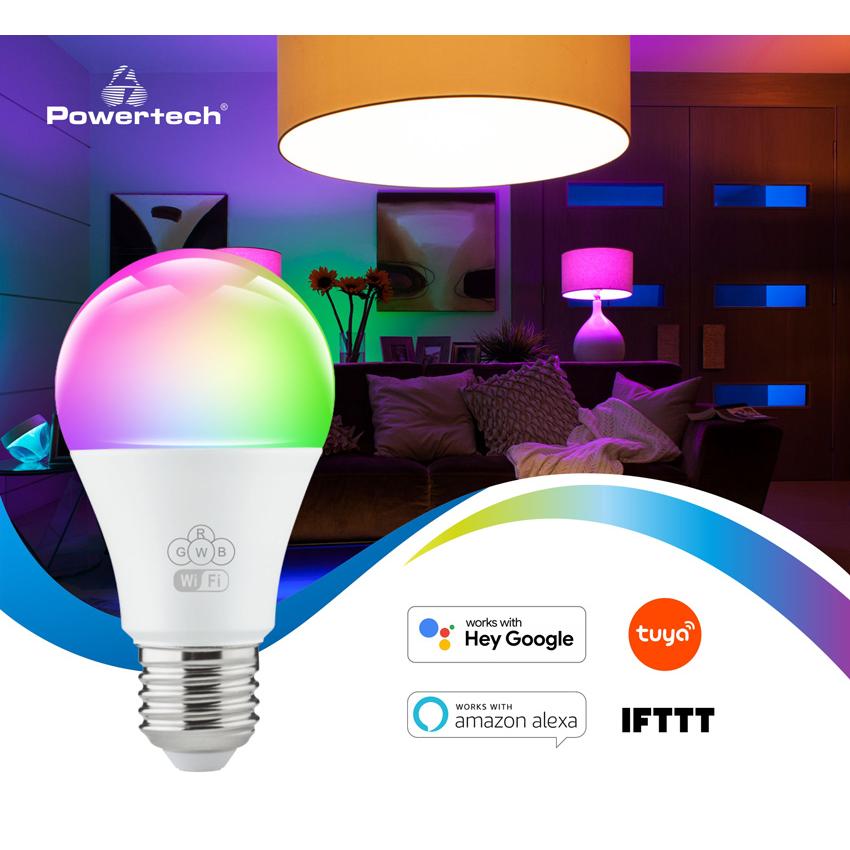 POWERTECH Smart λάμπα LED E27-013, Wi-Fi, 10W, E27, RGB 2700-6500K | eLabstore.gr POWERTECH Smart λάμπα LED E27-013, Wi-Fi, 10W, E27, RGB 2700-6500K | Φωτισμός | elabstore.gr