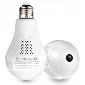 INNOTRONIC λάμπα με ενσωματωμένη κάμερα ICS-R5H, 1080p, Wi-Fi, λευκή | Κλειστό Κύκλωμα CCTV | elabstore.gr