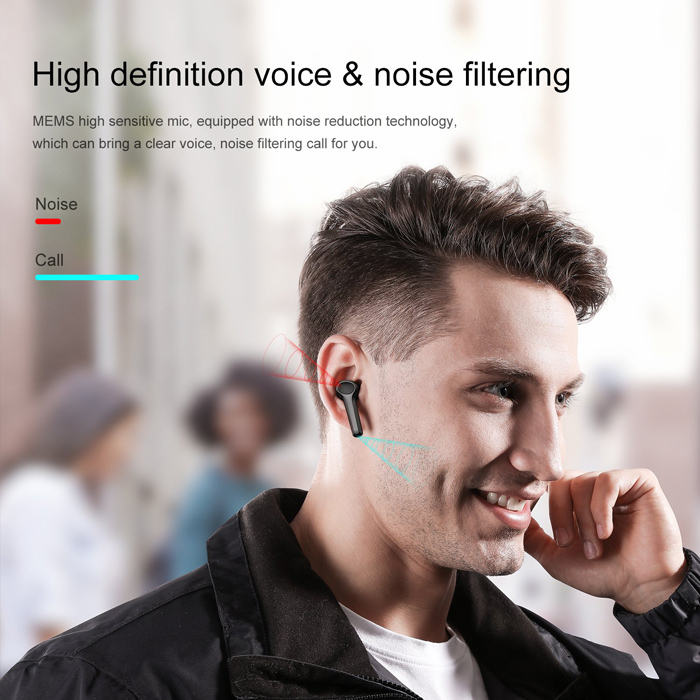 JOYROOM earphones με θήκη φόρτισης JR-TP1, True Wireless, μαύρα | eLabstore.gr JOYROOM earphones με θήκη φόρτισης JR-TP1, True Wireless, μαύρα | Αξεσουάρ κινητών | elabstore.gr