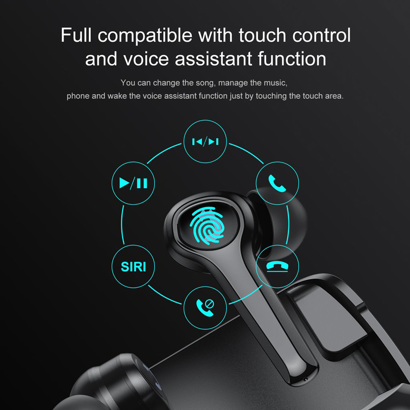 JOYROOM earphones με θήκη φόρτισης JR-TP1, True Wireless, μαύρα | eLabstore.gr JOYROOM earphones με θήκη φόρτισης JR-TP1, True Wireless, μαύρα | Αξεσουάρ κινητών | elabstore.gr