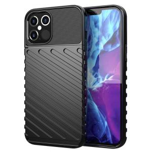 POWERTECH Θήκη Thunder MOB-1636 για iPhone 12 Pro Max, μαύρη | Αξεσουάρ κινητών | elabstore.gr