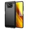 POWERTECH θήκη Carbon MOB-1645 για Xiaomi Poco X3 NFC/X3 Pro, μαύρη | Αξεσουάρ κινητών | elabstore.gr